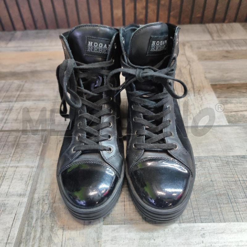 SNEAKERS DONNA HOGAN NERE SCAMOSCIATE VERNICE PELLE  | Mercatino dell'Usato Settimo torinese 1