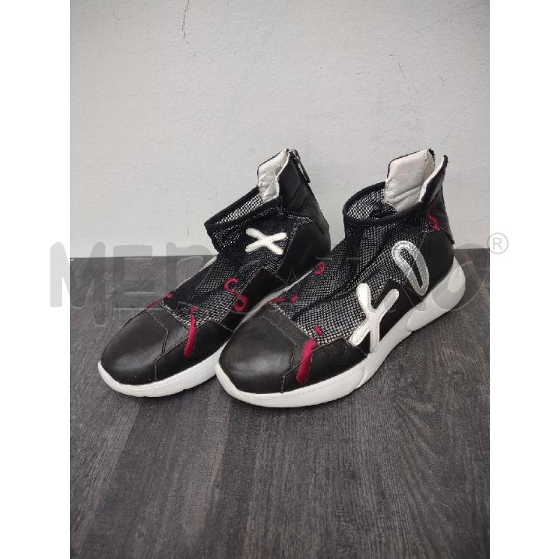 SNEAKERS DONNA IXOS NERE PELLE TRAFORATE | Mercatino dell'Usato Settimo torinese 1
