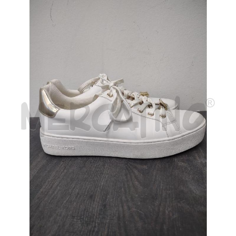 SNEAKERS DONNA MICHAEL KORS BIANCA RETRO ORO | Mercatino dell'Usato Settimo torinese 1