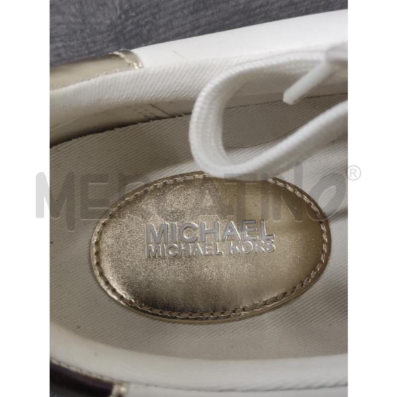 SNEAKERS DONNA MICHAEL KORS BIANCA RETRO ORO | Mercatino dell'Usato Settimo torinese 4