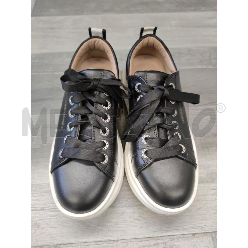 SNEAKERS DONNA NERE LORENZO MARI PELLE | Mercatino dell'Usato Settimo torinese 2