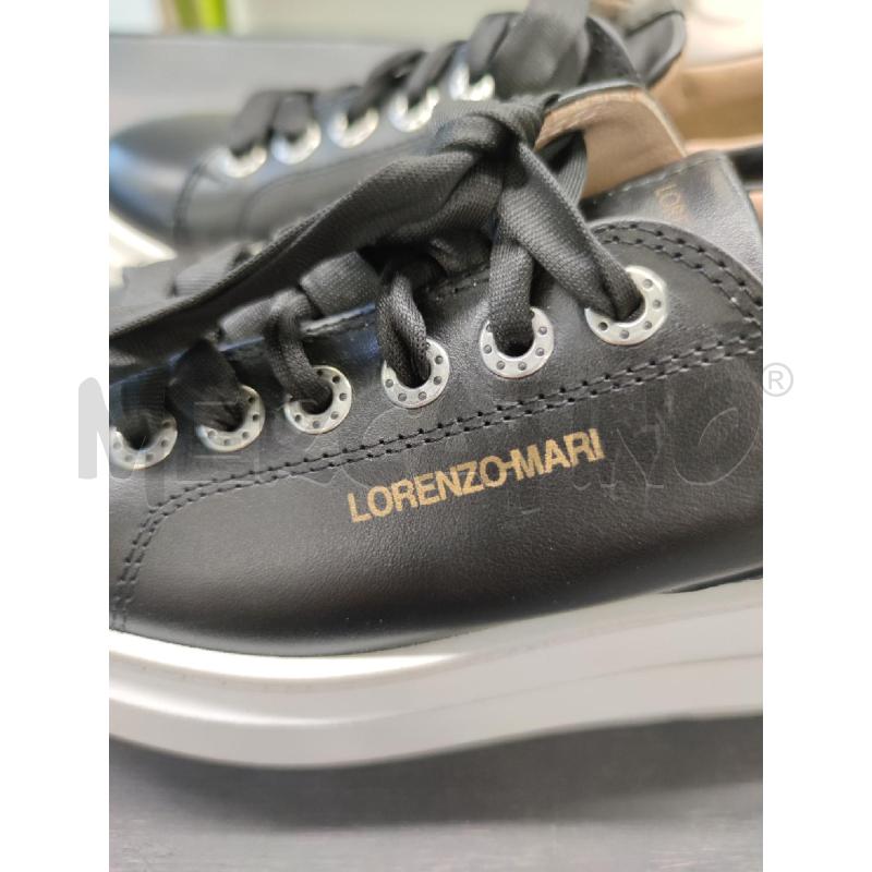 SNEAKERS DONNA NERE LORENZO MARI PELLE | Mercatino dell'Usato Settimo torinese 3