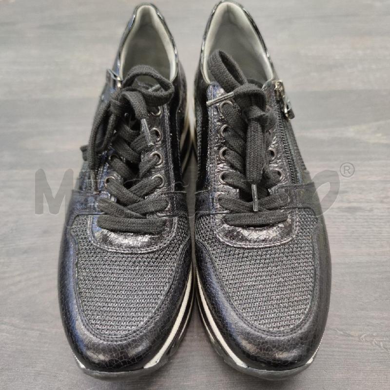 SNEAKERS DONNA NERO GIARDINI NERE PLATFORM PELLE EFFETTO CREPE E TESSUTO | Mercatino dell'Usato Settimo torinese 2