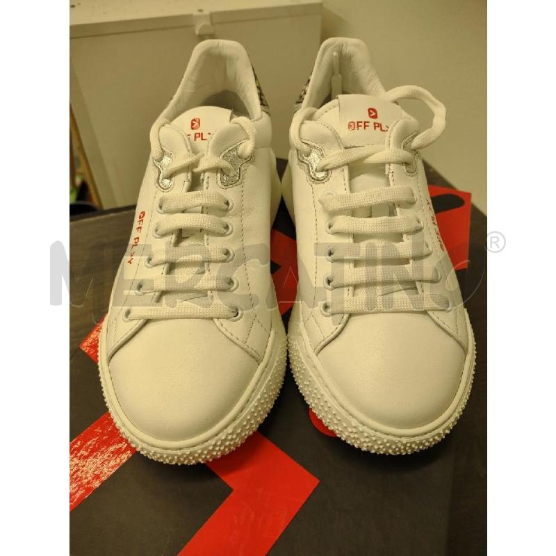 SNEAKERS DONNA OFF PLAY NUOVE PELLE BIANCHE PTE STAMPA SERPENTE  | Mercatino dell'Usato Settimo torinese 2
