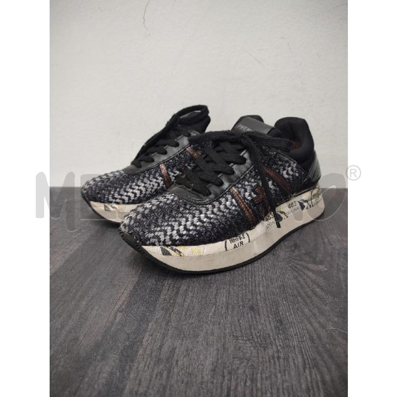 SNEAKERS DONNA PREMIATA INTRECCI NERE GRIGIE | Mercatino dell'Usato Settimo torinese 1