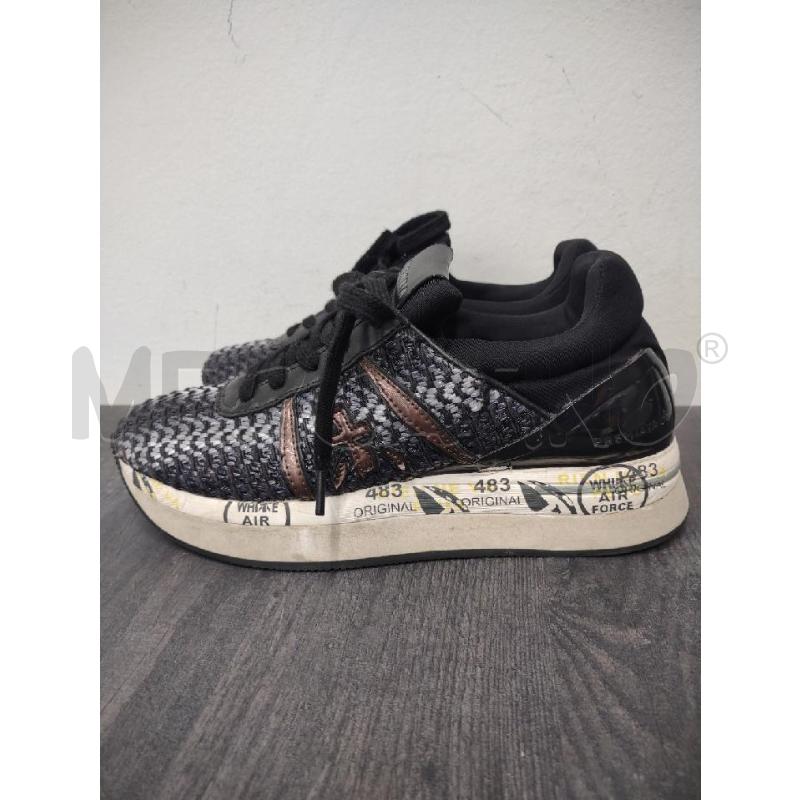 SNEAKERS DONNA PREMIATA INTRECCI NERE GRIGIE | Mercatino dell'Usato Settimo torinese 2
