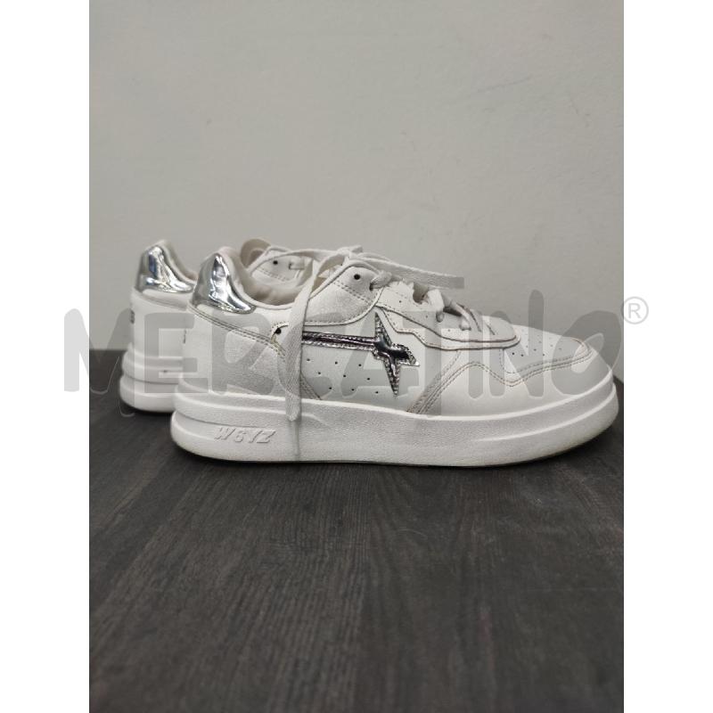 SNEAKERS DONNA W6YZ BIANCHE ARGENTO  | Mercatino dell'Usato Settimo torinese 1