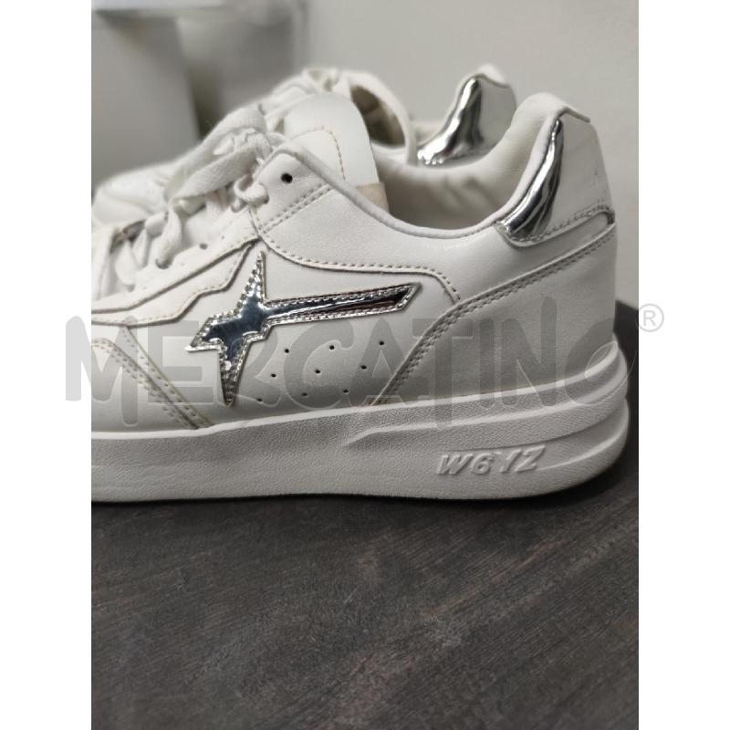 SNEAKERS DONNA W6YZ BIANCHE ARGENTO  | Mercatino dell'Usato Settimo torinese 3
