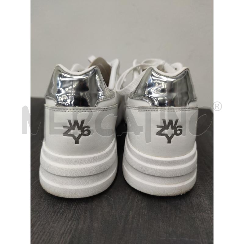 SNEAKERS DONNA W6YZ BIANCHE ARGENTO  | Mercatino dell'Usato Settimo torinese 4