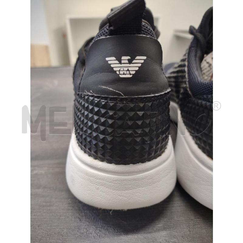 SNEAKERS UOMO EMPORIO ARMANI NERE  | Mercatino dell'Usato Settimo torinese 4