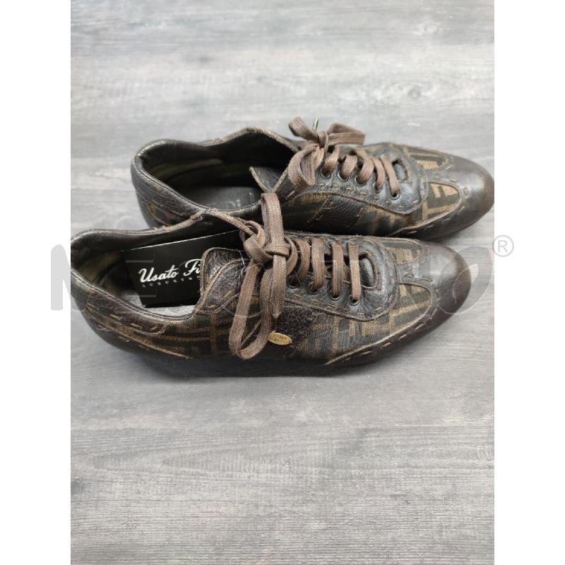 SNEAKERS UOMO FENDI PELLE PARTI MULTILOGO | Mercatino dell'Usato Settimo torinese 1