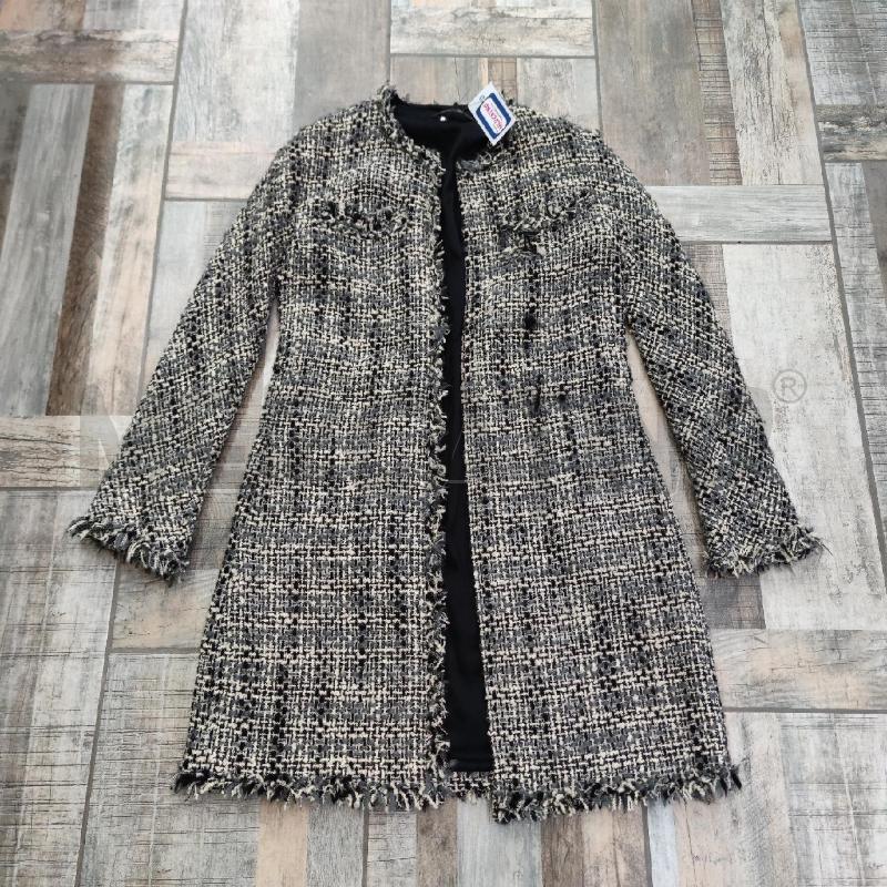 SOPRABITO DONNA BOUCLE' PEACOCK BLUE LANA | Mercatino dell'Usato Settimo torinese 1