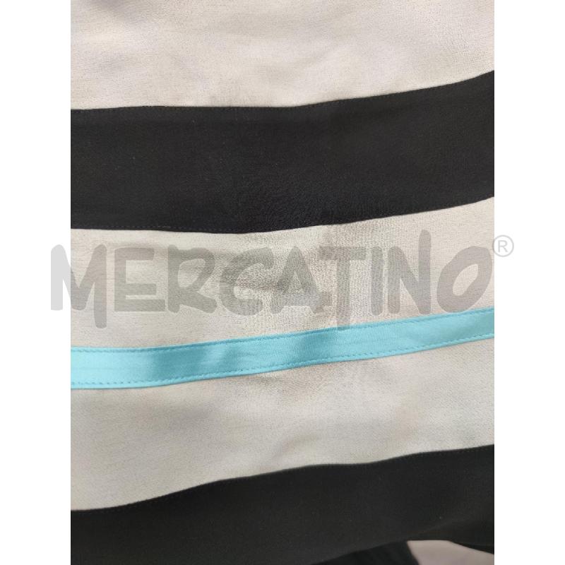 SOTTO GIACCA EMPORIO ARMANI NERO RIGHE BIANCHE AZZURRE | Mercatino dell'Usato Settimo torinese 4