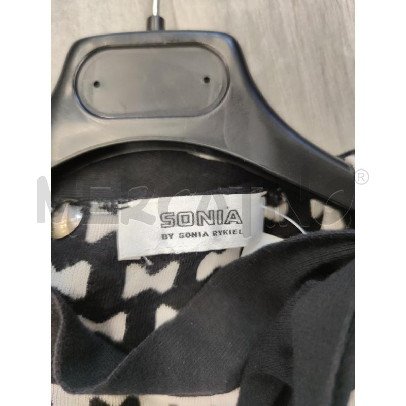SOTTO GIACCA SONIA RYKIEL NERO BIANCO FIOCCHETTI | Mercatino dell'Usato Settimo torinese 2