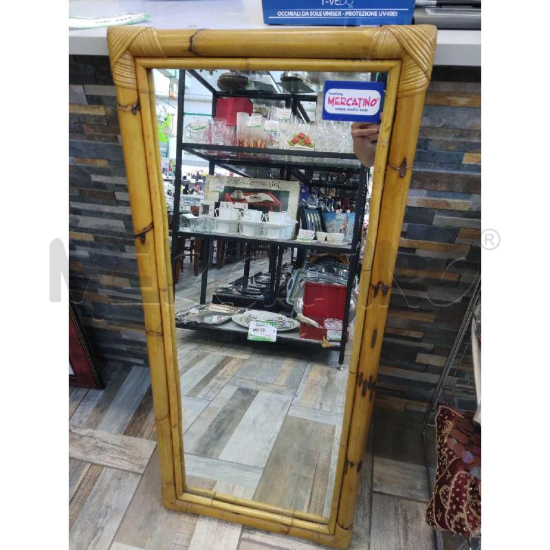 SPECCHIO BAMBOO 110*50 CM | Mercatino dell'Usato Settimo torinese 1