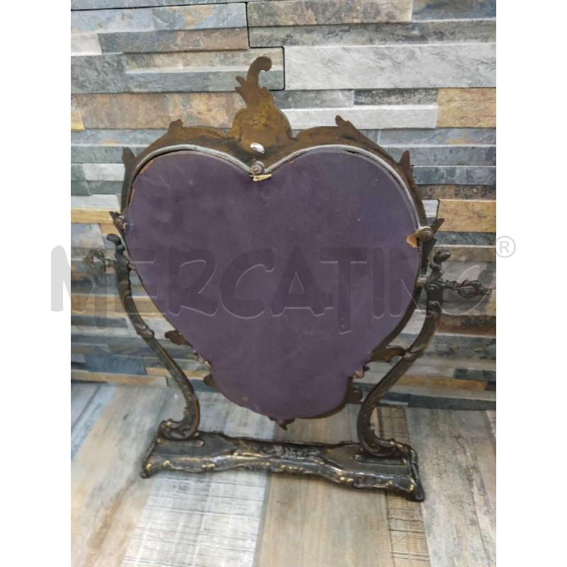 SPECCHIO BAROCCO IN BRONZO ANNI 40 DA TAVOLO | Mercatino dell'Usato Settimo torinese 2