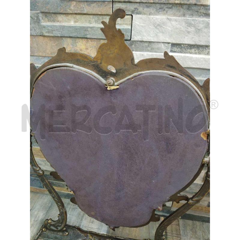 SPECCHIO BAROCCO IN BRONZO ANNI 40 DA TAVOLO | Mercatino dell'Usato Settimo torinese 4