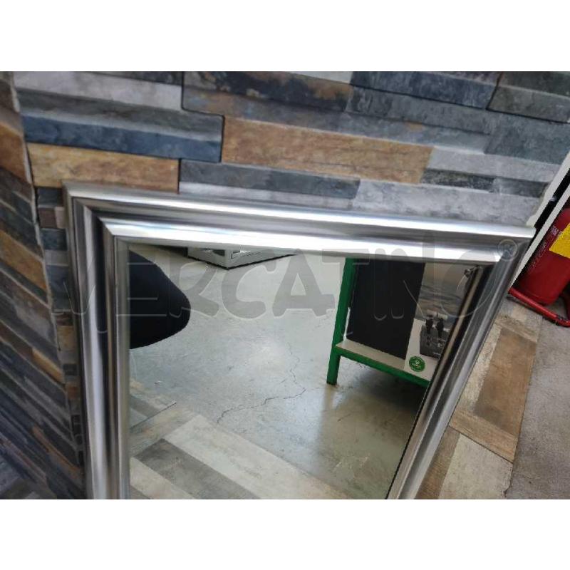 SPECCHIO CORNICE GRIGGIA RETTANGOLARE  | Mercatino dell'Usato Settimo torinese 2