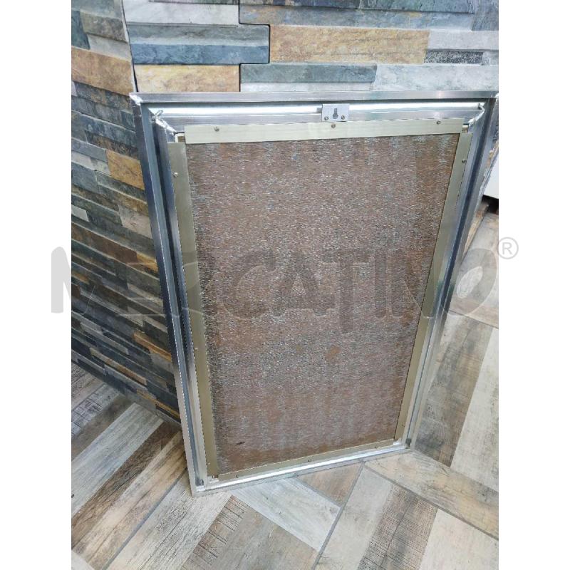 SPECCHIO CORNICE GRIGGIA RETTANGOLARE  | Mercatino dell'Usato Settimo torinese 3