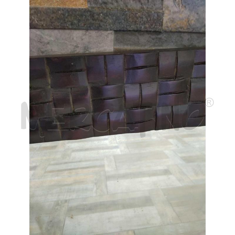 SPECCHIO DA PARETE LEGNO SCURO INTRECCIATO  | Mercatino dell'Usato Settimo torinese 2