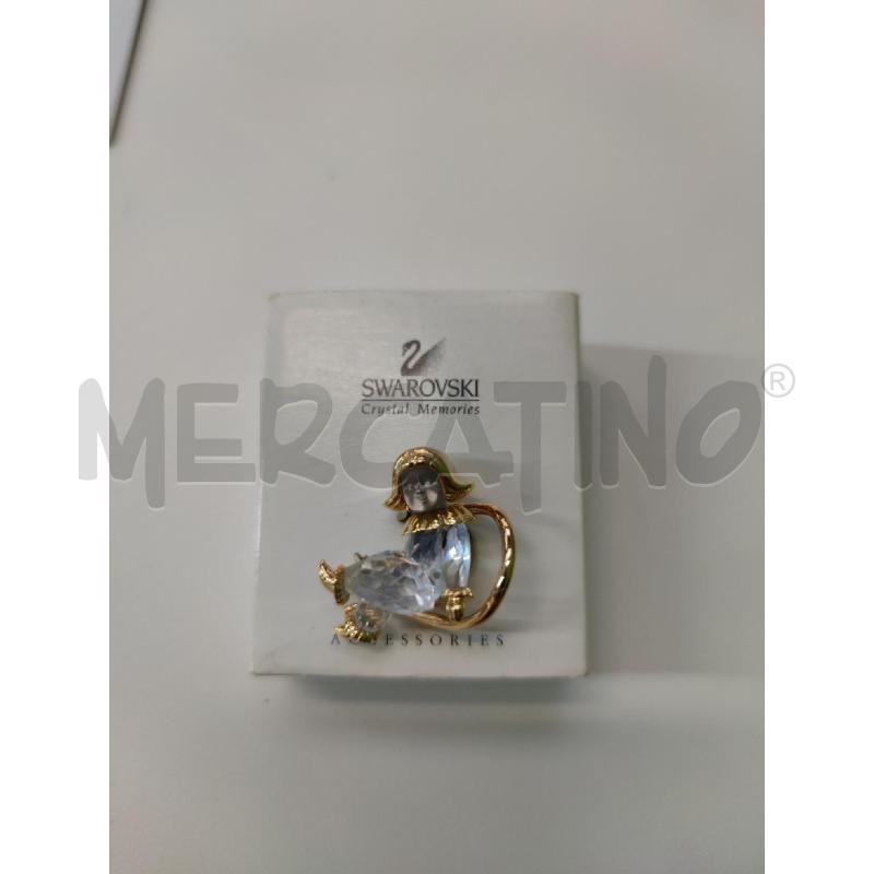SPILLA SWAROVSKI CRYSTAL MEMORIES BAMBINO DORATO | Mercatino dell'Usato Settimo torinese 1