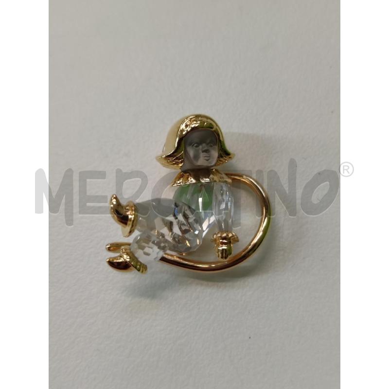 SPILLA SWAROVSKI CRYSTAL MEMORIES BAMBINO DORATO | Mercatino dell'Usato Settimo torinese 2