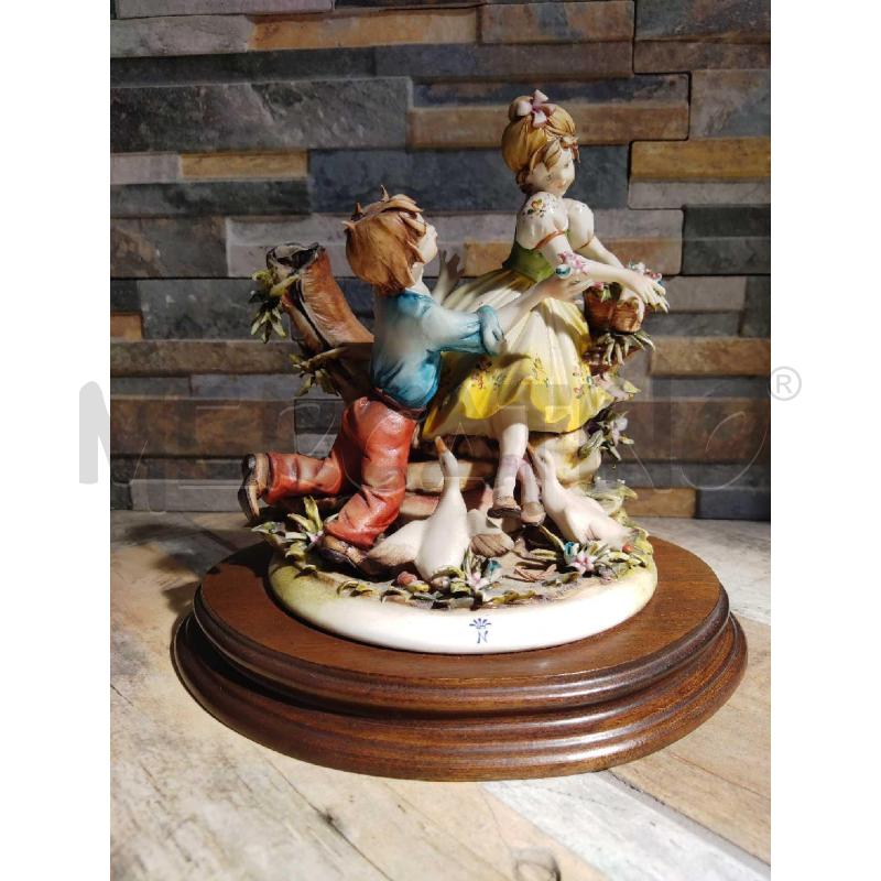 STATUA CAPODIMONTE BAMBINI E TRONCO | Mercatino dell'Usato Settimo torinese 1