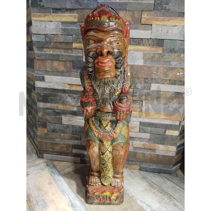 STATUA LEGNO INDONESIANA DA TEMPIO ARTIGIANALE | Mercatino dell'Usato Settimo torinese 1