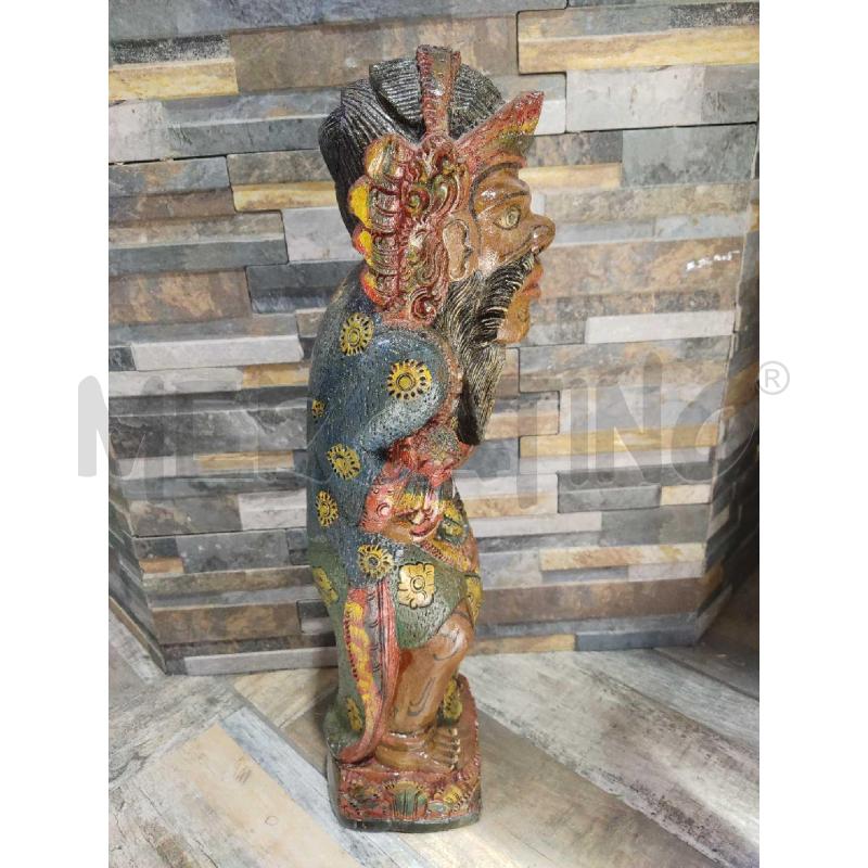 STATUA LEGNO INDONESIANA DA TEMPIO ARTIGIANALE | Mercatino dell'Usato Settimo torinese 3