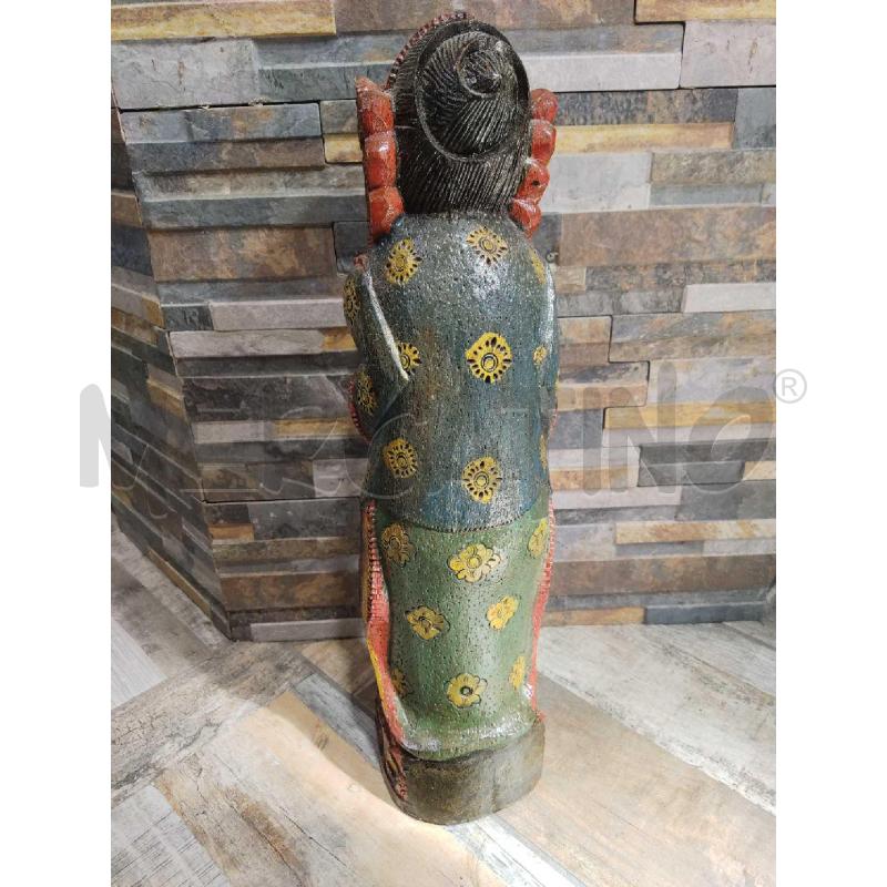 STATUA LEGNO INDONESIANA DA TEMPIO ARTIGIANALE | Mercatino dell'Usato Settimo torinese 4