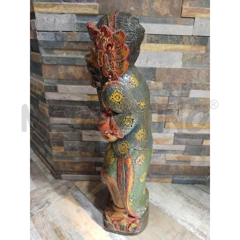 STATUA LEGNO INDONESIANA DA TEMPIO ARTIGIANALE | Mercatino dell'Usato Settimo torinese 5