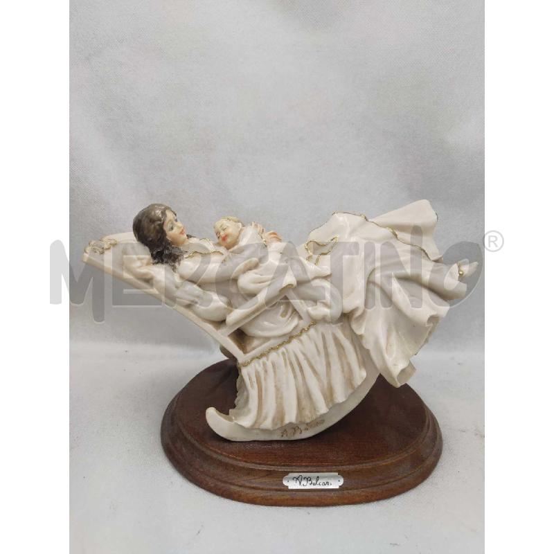 STATUINA NATIVITÀ MAMMA CON BAMBINO MAESTRO BELCARI | Mercatino dell'Usato Settimo torinese 1