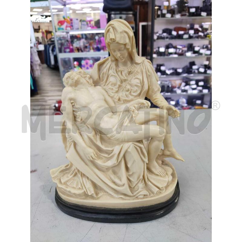 STATUINA PIETÀ MICHELANGELO AMILCARE SANTINI 30 CM | Mercatino dell'Usato Settimo torinese 1