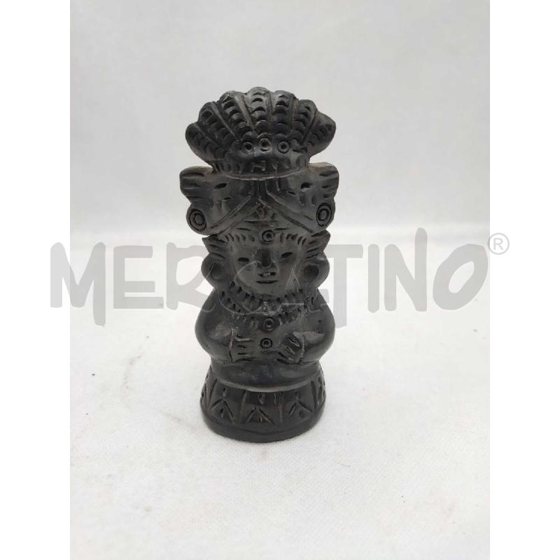 STATUINA STILE ATZECA INCA MAYA NERA | Mercatino dell'Usato Settimo torinese 1