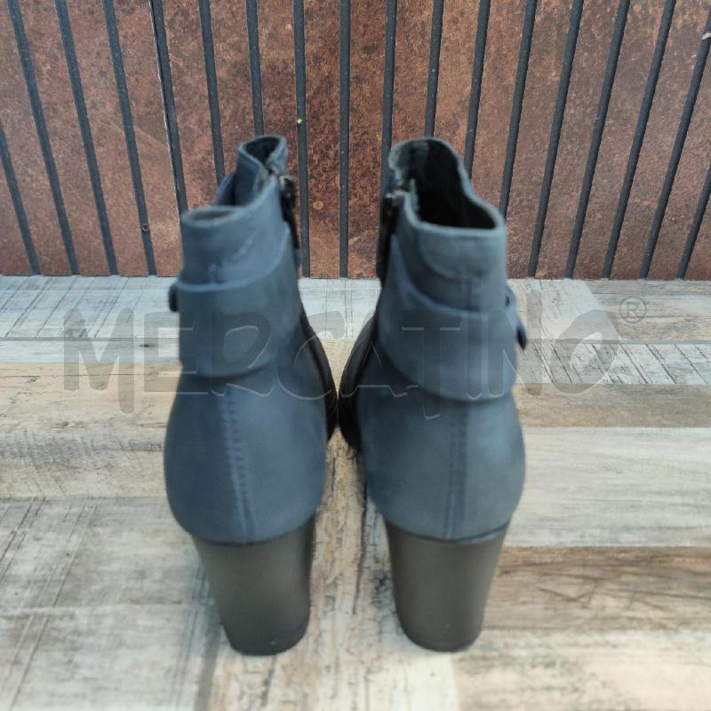 STIVALETTI CON TACCO SCHOLL PELLE BLU | Mercatino dell'Usato Settimo torinese 3