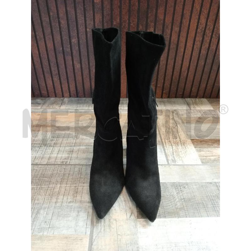 STIVALETTI DONNA TRUSSARDI JEANS NERI SCAMOSC TACCO ARGENT | Mercatino dell'Usato Settimo torinese 1