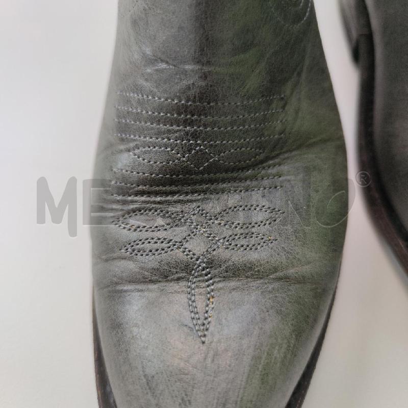 STIVALETTI TEXANI ASH PELLE GRIGI VERDI BORCHIE | Mercatino dell'Usato Settimo torinese 4