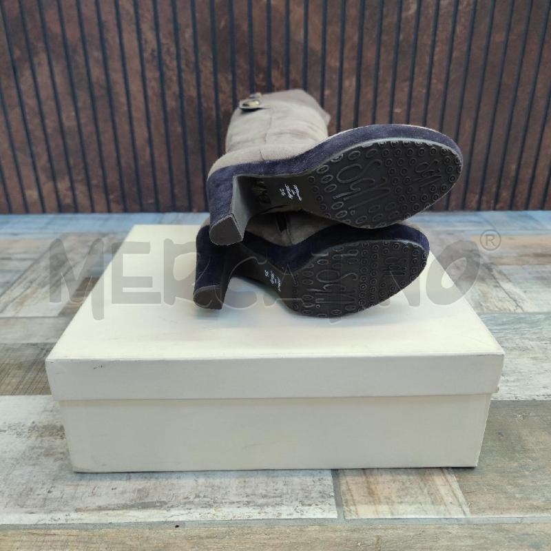STIVALI PELLE SAN GIANCARLO PAOLI BEIGE PARA VIOLA | Mercatino dell'Usato Settimo torinese 3