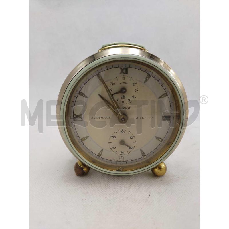 SVEGLIA JUNGHANS SILENT TIC VINTAGE OROLOGIO DA TAVOLO  | Mercatino dell'Usato Settimo torinese 1