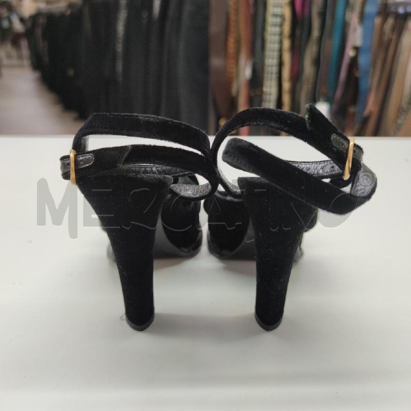 TACCHI APERTI YVES SAINT LAURENT VELLUTO FASCE INCROCIO | Mercatino dell'Usato Settimo torinese 3