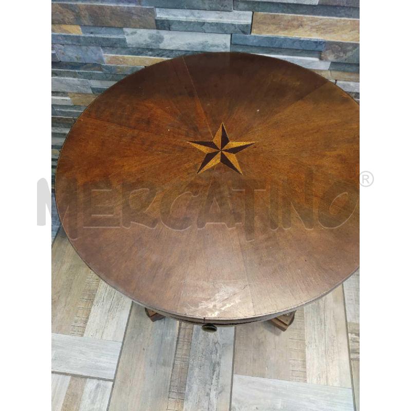 TAVOLINO DA SALOTTO STILE IMPERO FREGI BRONZO TONDO | Mercatino dell'Usato Settimo torinese 2