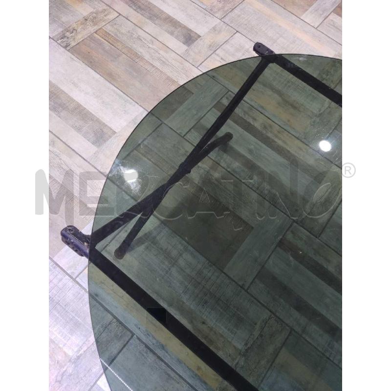 TAVOLINO DESIGN FUME' GAMBE METALLO | Mercatino dell'Usato Settimo torinese 2