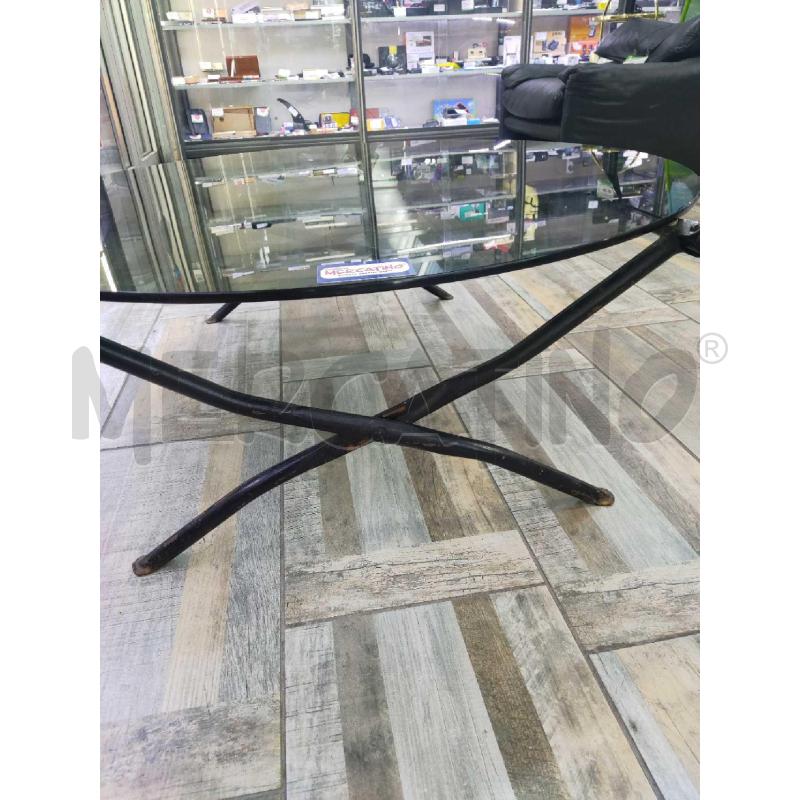 TAVOLINO DESIGN FUME' GAMBE METALLO | Mercatino dell'Usato Settimo torinese 4