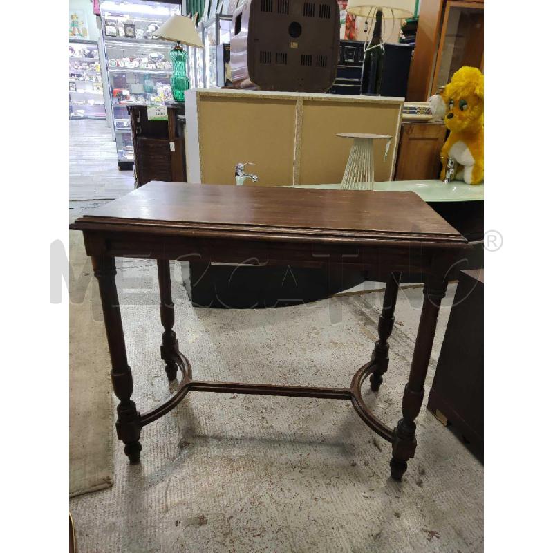 TAVOLINO MARRONE SCURO ANTICO  | Mercatino dell'Usato Settimo torinese 1