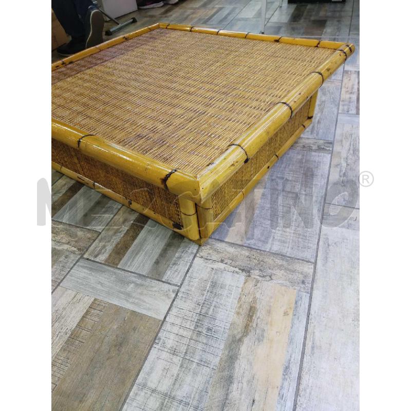 TAVOLINO VIMINI 90*90 CM ALTEZZA 33 CM | Mercatino dell'Usato Settimo torinese 3
