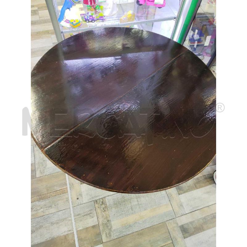 TAVOLO LEGNO ROTONDO CON PROLUNGHE DIAMETRO 120CM | Mercatino dell'Usato Settimo torinese 2