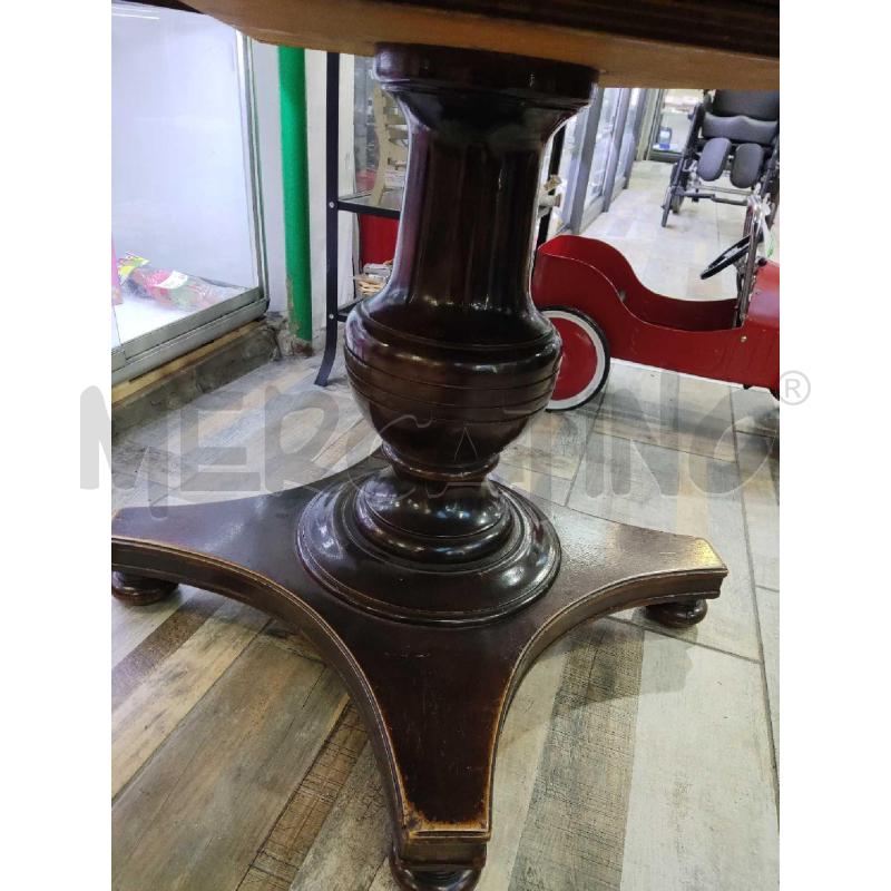 TAVOLO LEGNO ROTONDO CON PROLUNGHE DIAMETRO 120CM | Mercatino dell'Usato Settimo torinese 3