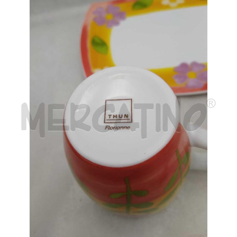 TAZZA E PIATTO THUN CON MOTIVI FLOREALI | Mercatino dell'Usato Settimo torinese 2
