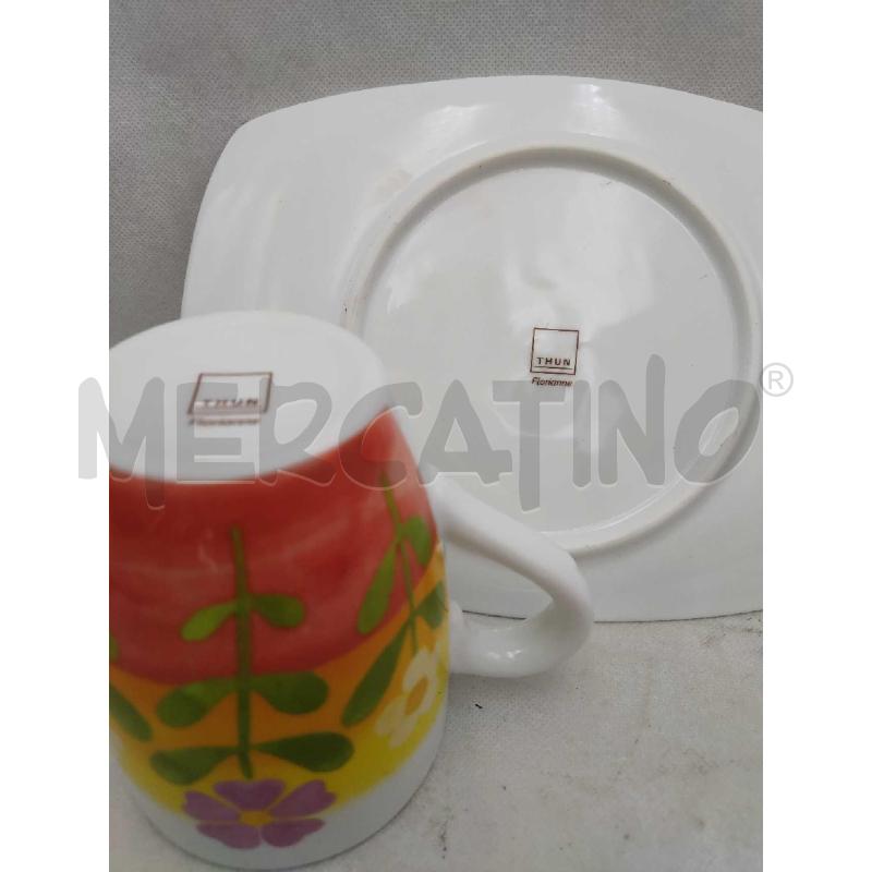 TAZZA E PIATTO THUN CON MOTIVI FLOREALI | Mercatino dell'Usato Settimo torinese 3