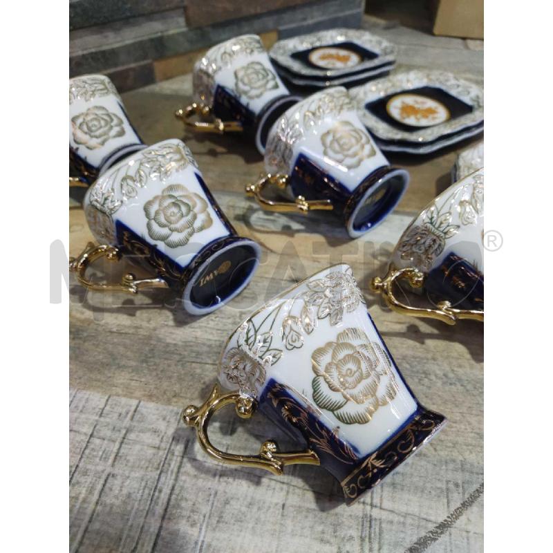 TAZZINE RAWI BLU 6 PZ STILE VENEZIANO  | Mercatino dell'Usato Settimo torinese 3
